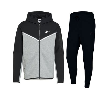 nike fleece tech pak heren zwart|nike tech broek zwart.